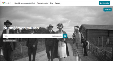 nurmijarvenmuseo.finna.fi screenshot